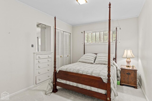 815 NW 3rd St, Walnut Ridge, AR 72476 - bedroom featuring baseboards, ornamental molding, and carpet