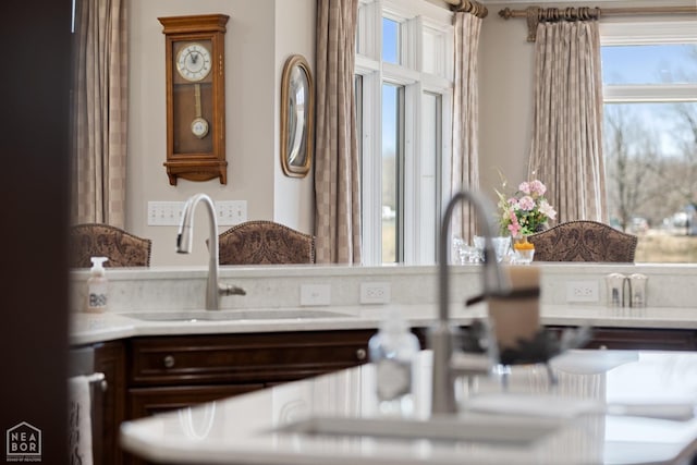 interior details featuring a sink