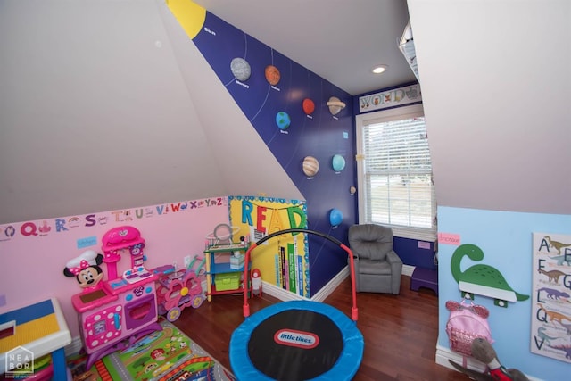 3600 Annadale Dr, Jonesboro, AR 72404 - playroom with wood finished floors, baseboards, and recessed lighting