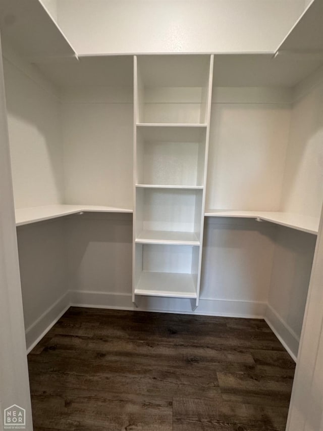 210 E College St, Bono, AR 72416 - walk in closet featuring dark wood finished floors