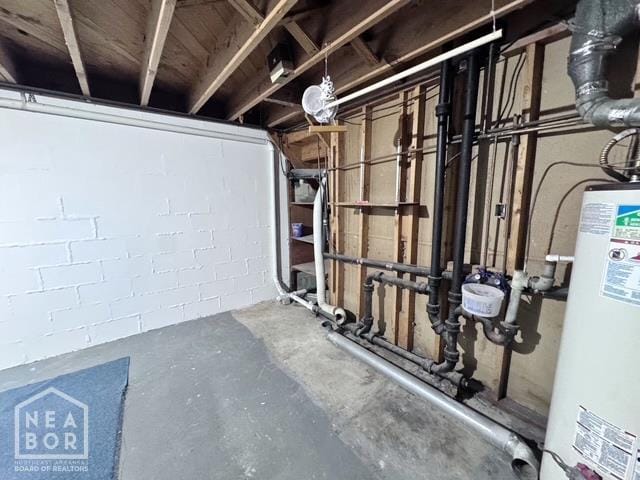 905 Locust Dr, Jonesboro, AR 72401 - unfinished below grade area with gas water heater