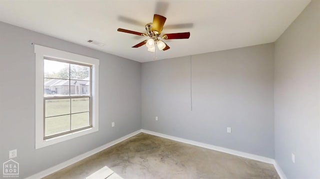 527 Annsley Ln, Manila, AR 72442 - spare room with a ceiling fan and baseboards