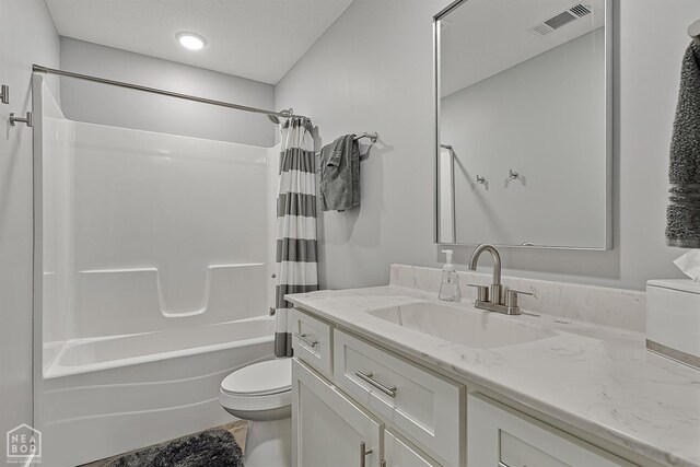 716 Gabe Ln, Manila, AR 72442 - full bath with toilet, vanity, and shower / bath combo with shower curtain