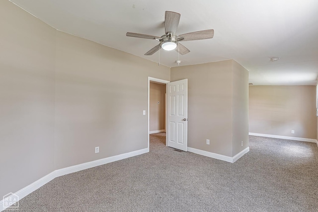 338 Buttercup Ln, Manila, AR 72442 - spare room with ceiling fan, carpet flooring, and a smoke detector