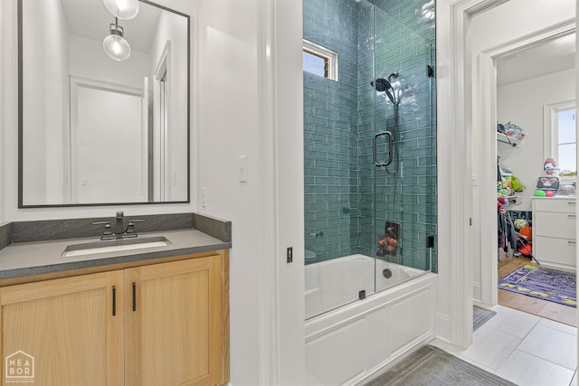 126 County Road 7459, Jonesboro, AR 72401 - full bathroom with shower / bathtub combination, vanity, and tile patterned flooring