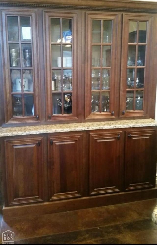 view of bar