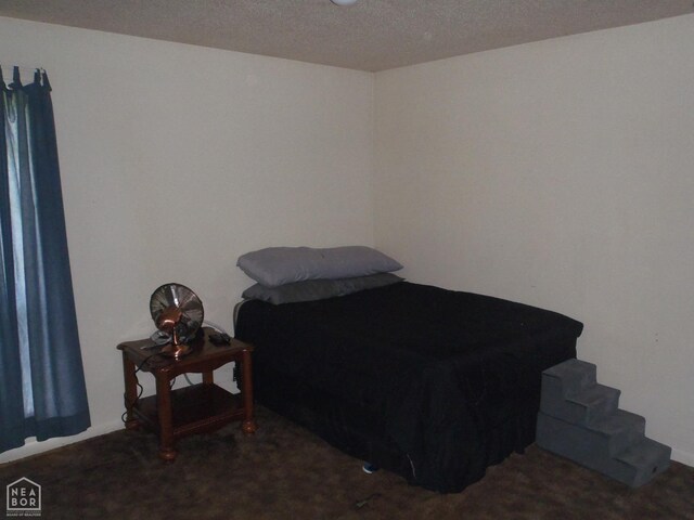 2009 Daugherty St, Newport, AR 72112 - carpeted bedroom featuring a textured ceiling