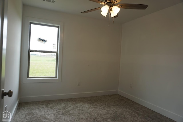 311 Hollis Cv, Bono, AR 72416 - spare room featuring concrete floors, visible vents, and ceiling fan