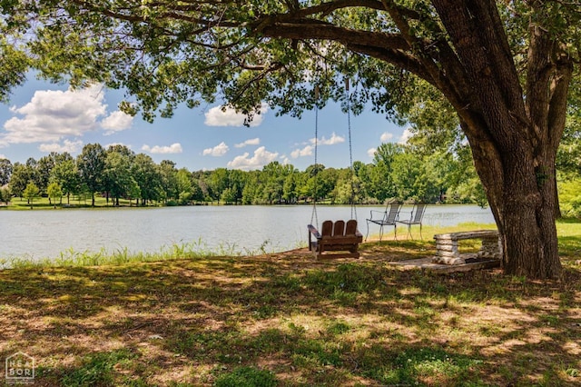 2300 Mount Carmel Rd, Paragould, AR 72450 - water view with a heavily wooded area