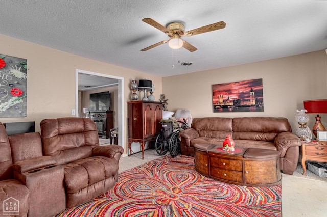 2300 Mount Carmel Rd, Paragould, AR 72450 - living area featuring ceiling fan and carpet