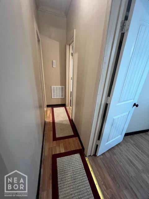 518 N 4th St, Paragould, AR 72450 - corridor with wood finished floors and crown molding