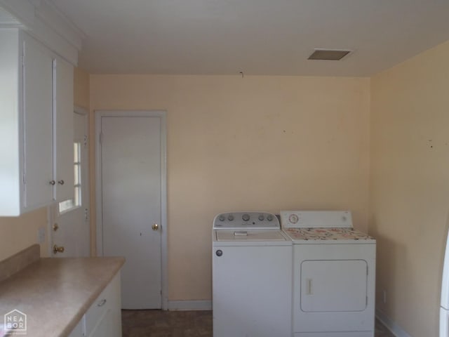 545 E Raney Ave, Mccrory, AR 72101 - laundry area featuring washer and clothes dryer and cabinet space