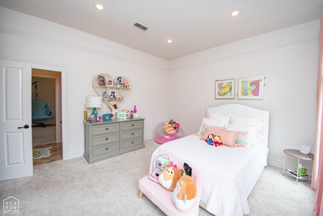 1203 Dove Rd, Jonesboro, AR 72401 - carpeted bedroom with visible vents, recessed lighting, and baseboards