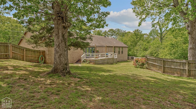 1616 Neely Rd, Jonesboro, AR 72404 - view of yard with a fenced backyard and a deck