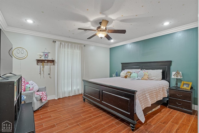 1616 Neely Rd, Jonesboro, AR 72404 - bedroom featuring recessed lighting, wood finished floors, crown molding, and baseboards