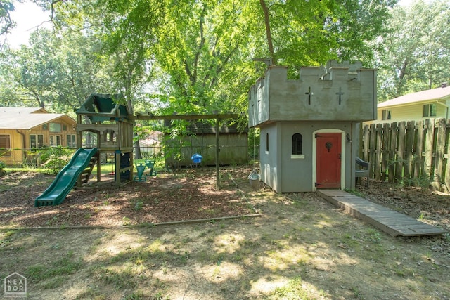 1705 Loberg Ln, Jonesboro, AR 72401 - view of yard with a playground
