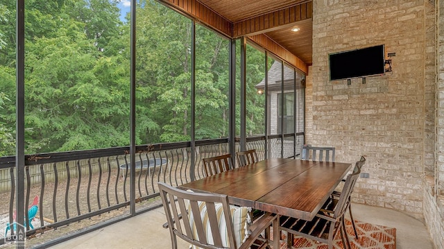 sunroom / solarium with healthy amount of natural light