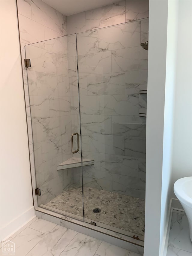 3101 Bear Creek Cv, Jonesboro, AR 72404 - full bathroom with marble finish flooring and a stall shower