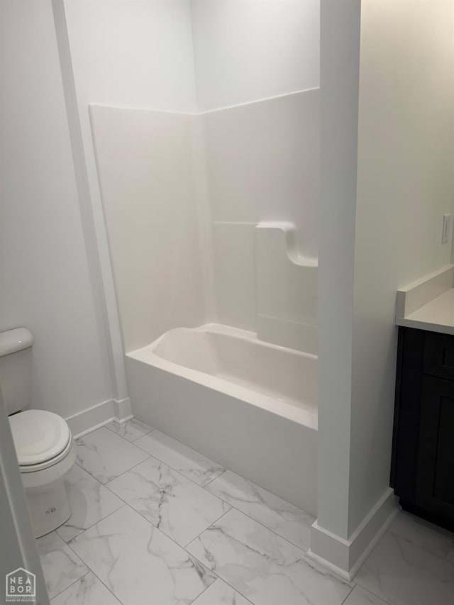 3101 Bear Creek Cv, Jonesboro, AR 72404 - bathroom with marble look tile flooring, vanity, and shower / bath combination