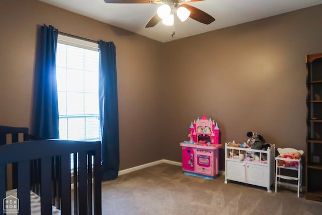 2311 Bridger Rd, Jonesboro, AR 72405 - carpeted bedroom with baseboards and ceiling fan