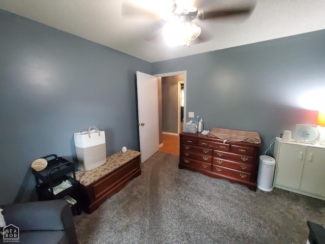 800 Hilltop Dr, Piggott, AR 72454 - bedroom with carpet and a ceiling fan