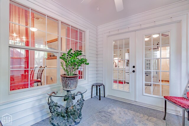 1207 Hunters Run Cv, Jonesboro, AR 72401 - sunroom with french doors and a sink
