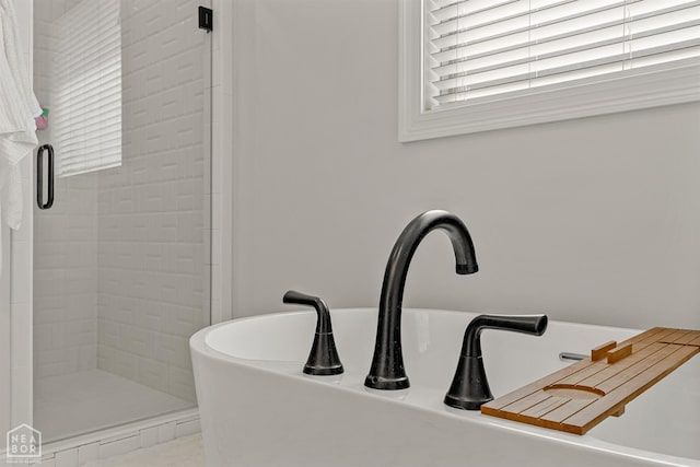 107 Hidden Creek St, Brookland, AR 72417 - bathroom view of a stall shower and a sink