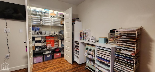view of storage room