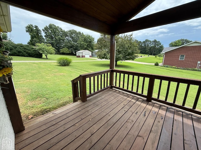 1354 Wiley Dr, Piggott, AR 72454 - deck featuring a yard