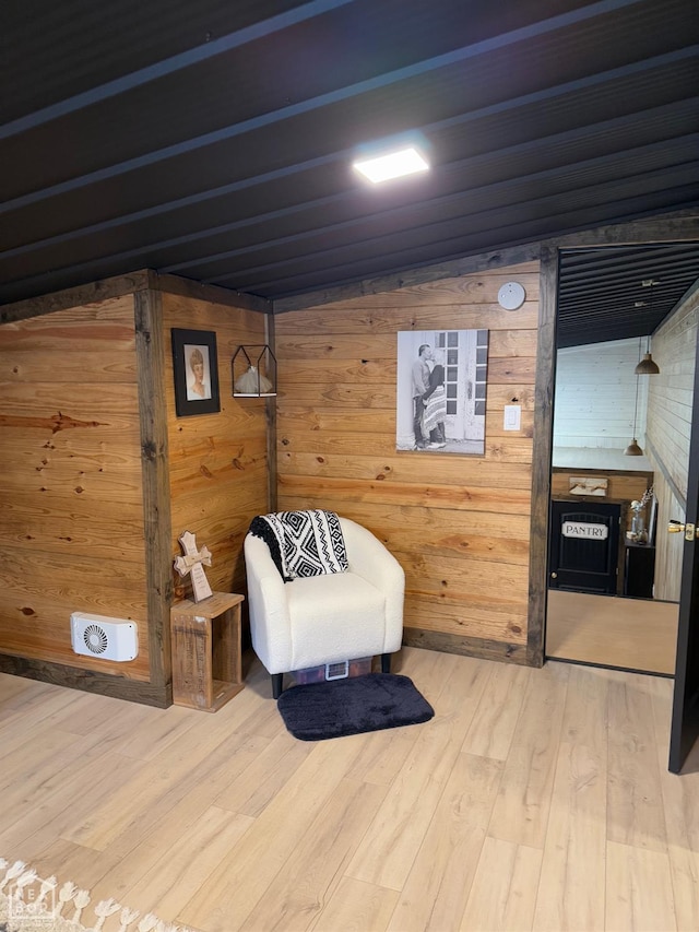 2052 Central Blvd, Bull Shoals, AR 72619 - sitting room featuring wooden walls and wood finished floors