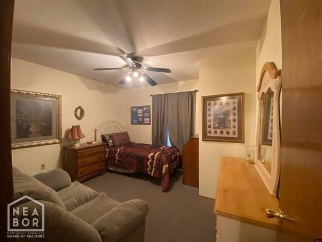 bedroom with carpet floors