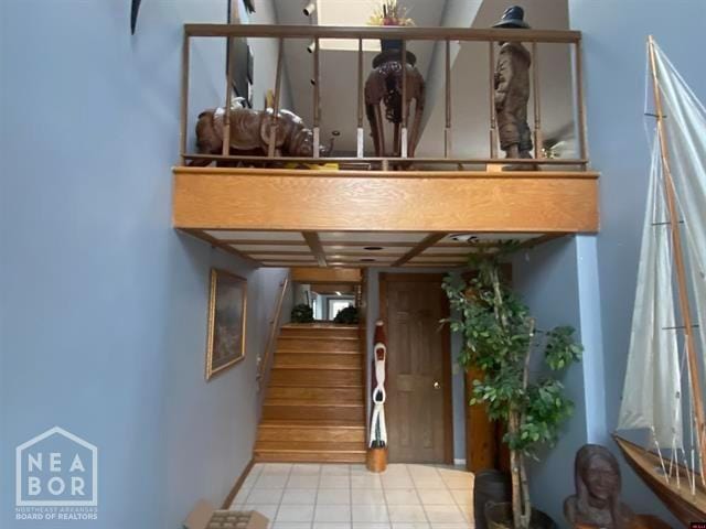 interior space featuring stairs
