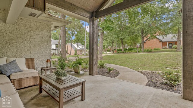 803 Fairway Dr, Jonesboro, AR 72401 - view of patio / terrace featuring an outdoor hangout area