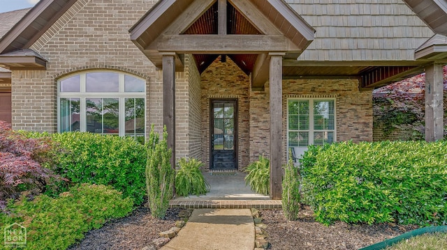 3293 Abigail Ct, Jonesboro, AR 72404 - property entrance featuring brick siding and mansard roof
