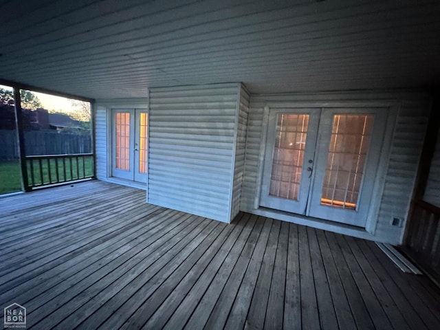2208 John Cir, Newport, AR 72112 - deck with french doors