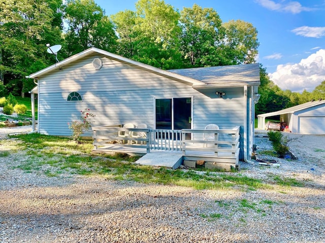 3601 Palestine Rd, Warm Springs, AR 72478 - view of front of home with a wooden deck
