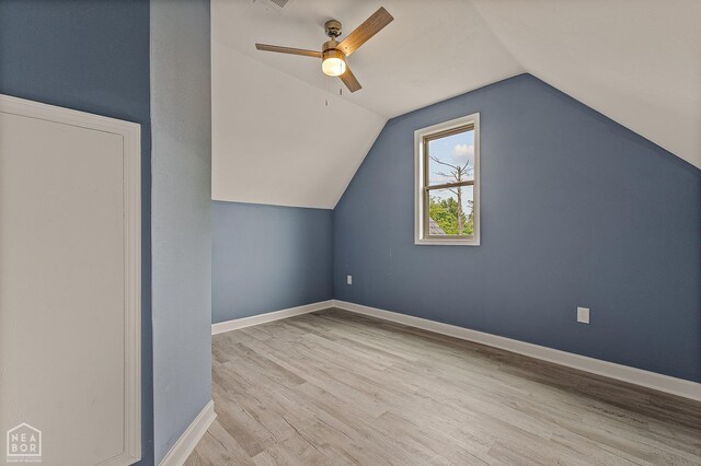 615 W Main St W, Trumann, AR 72472 - bonus room featuring wood finished floors, lofted ceiling, ceiling fan, and baseboards