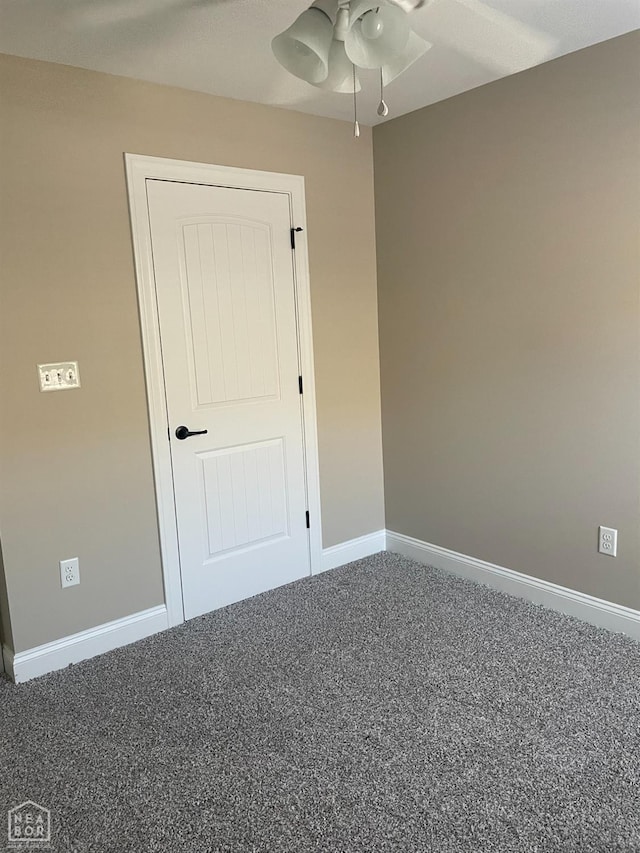 997 Russell Hill Dr, Jonesboro, AR 72404 - unfurnished room featuring ceiling fan, carpet, and baseboards