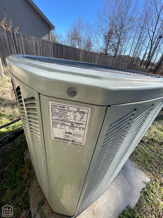 997 Russell Hill Dr, Jonesboro, AR 72404 - details with central air condition unit and fence