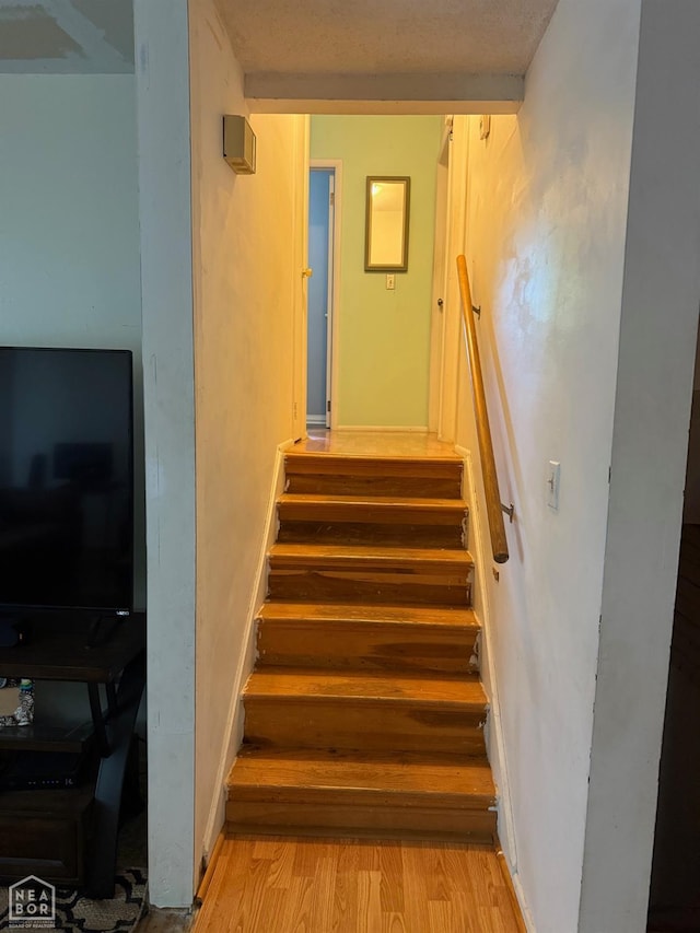 1304 Dana Debbie St, Jonesboro, AR 72405 - stairs featuring wood finished floors and baseboards