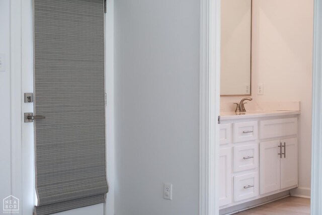 113 Hidden Creek Dr, Brookland, AR 72417 - bathroom featuring vanity and wood finished floors