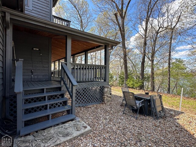 13534 Mc 8001, Yellville, AR 72687 - view of patio / terrace with a deck