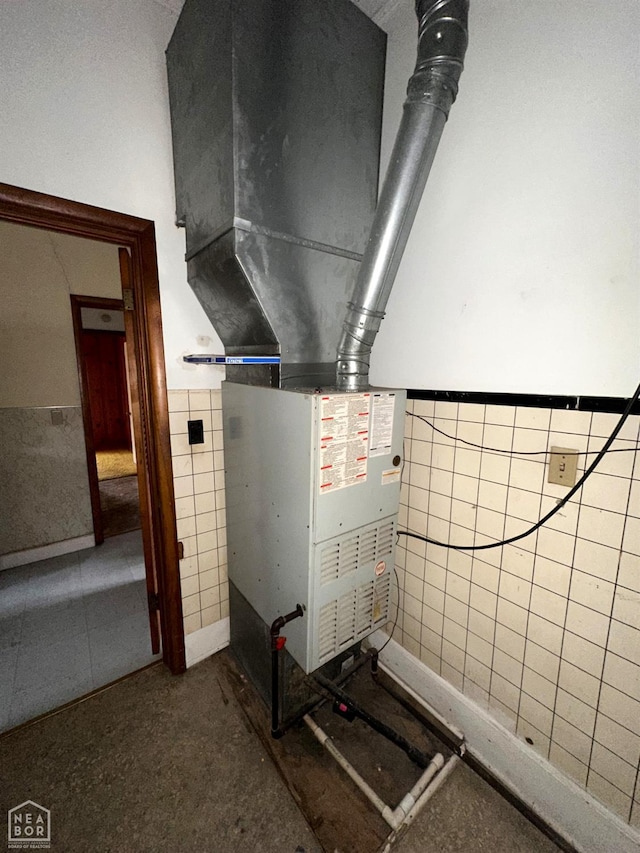 view of utility room