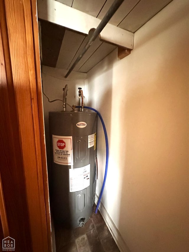 utilities featuring electric water heater