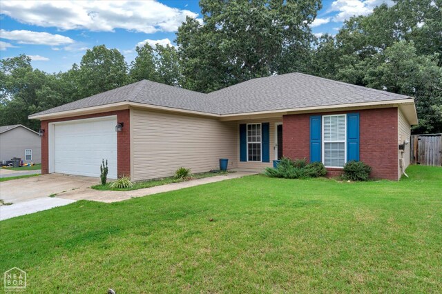 1104 Sandino Dr, Jonesboro, AR 72405 - single story home featuring brick siding, an attached garage, driveway, and a shingled roof