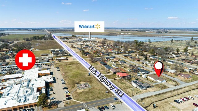 1303 Magnolia Ave, Walnut Ridge, AR 72476 - drone / aerial view featuring a water view