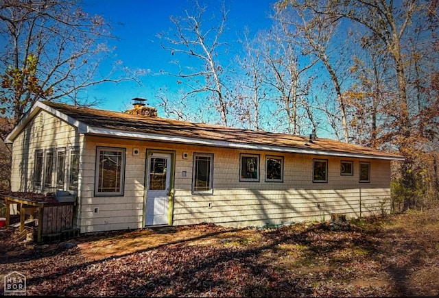 48 E Lakeshore Dr, Williford, AR 72482 - ranch-style house featuring a chimney