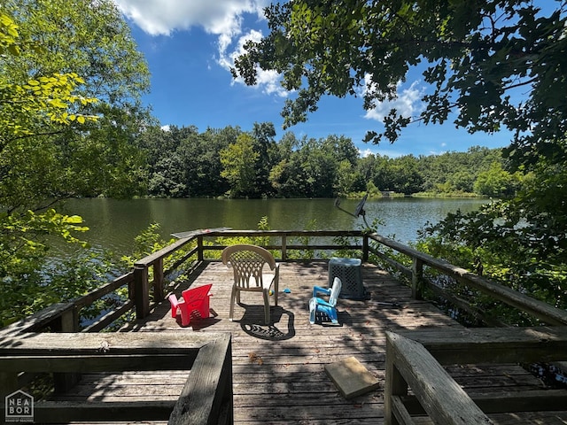 48 E Lakeshore Dr, Williford, AR 72482 - deck featuring a water view