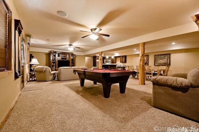 69 Jackson Rdg, Eureka Springs, AR 72631 - playroom featuring light carpet and billiards