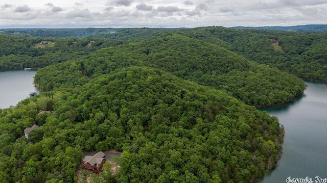 69 Jackson Rdg, Eureka Springs, AR 72631 - birds eye view of property featuring a water view